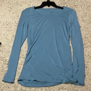 Maternity S sea foam green top